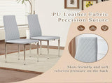 Modern Style Chairs Set of 6 in Light Gray, Essential for Minimalist Homes.Meeting Family W2920P264324