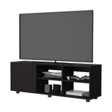 FM FURNITURE Parker TV Stand with a Door and Open Storage,Wengue B128P269886