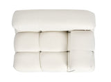 Marcel 36" Bubble Modular Modern Lounge Arm Chair, Ivory White Boucle B2719P238257