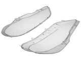 Pair Headlight Lens Cover fit for BMW X5 E70 2007-2013 Left Right Front 63117288995 42731921