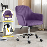 ZNTS Accent chair Modern home office leisure chair with adjustable velvet height and adjustable casters W1521P189971