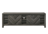 1pc Rustic Geometric Design Contemporary Traditional Interiors Entertainment Console TV Stand Living B2741P295484