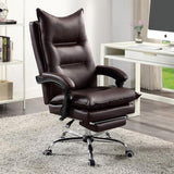 ZNTS Contemporary Office Chair Upholstered 1pc Comfort Adjustable Chair Relax Office Chair Work Brown B011P214982