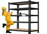 Shelves Metal 5 Tier Shelving Heavy Duty 28"W x 12"D x 59"H Adjustable Shelving Unit for 24308505