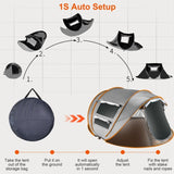 5-8 Person Pop Up Tent Automatic Setup Camping Tent Waterproof Instant Setup Tent with 4 Mosquito 07457536
