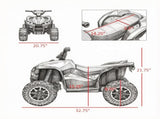Red 12V Kids Electric ATV Quad Car with Forward/Reverse, Music, for 3 Years Old 71927425