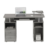 ZNTS Complete Computer Workstation Desk With Storage, Grey 62969010