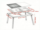 Wooden Sensory Table for Toddlers, Kids Activity Table with 3 Foldable Storage Bins & Paper Roll 31857290