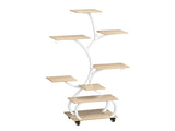 Tree Shaped Stand with Full Spectrum Grow Light, White Metal Frame 15081871