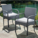 ZNTS CORDOBA KD PE WICKER DINING CHAIR [SET OF 2 PCS] 56449.00IRNGRY