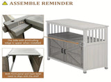 Wooden Patio Bar Table Set with Storage, Buffet Cabinet Sideboard for Outdoor and Indoor W2640P262542
