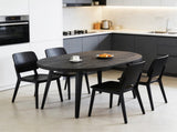 Extendable table,DINING TABLE,OFFICE TABLE,COFFEE TABLE,metal leg,MDF top,100/140/180x100x75cm,BLACK W234P288307