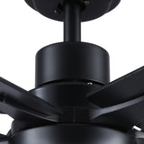 52" Black Lowe Profile Ceiling Fan with Light W1367P247069