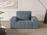 Corduroy Upholstered Armchair with Throw Pillow Soft Single-Seat Lounge Chair for Cozy Corners, 95527592