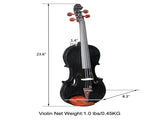 GV103 4/4 Spruce Panel Violin Matte Black 04754555