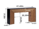 47in Modern Wood Console Table , Entryway Table, Sofa Table - Rustic & Contemporary Design W3123P333722