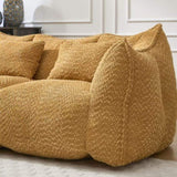 Soft beanbag chair with high resilience foam core for two people. The comfortable square recliner W1996P252272