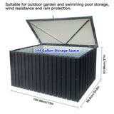 ZNTS Metal Storage Box Store Large Out Door Use W1350P143719