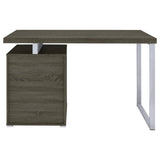 Weathered Grey 3-drawer Reversible Office Desk B062P145661