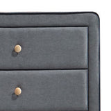 Light Grey Upholstered 5-drawer Chest B062P186552