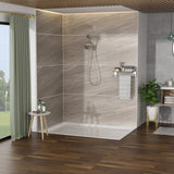 Multi Function Dual Shower Head - Shower System with 4.7" Rain Showerhead, 8-Function Hand Shower, W124362293