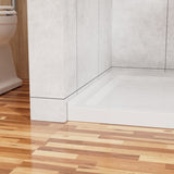 Goodyo 32"x48" Shower Base 3.4" Height Anti-slip Acrylic Center Drain Single Threshold Shower Base D163114244
