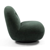 Larger Luxury Modern Swivel Accent Chair, Tight Back Ice Flower Velvet Sofa Chair, Minimalist Style W2664P256527