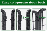 Dog Playpen Outdoor Extra Wide 16 Piece Panels Heavy Duty Dog Fence 40" Height Anti-Rust with Doors 96367448