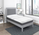 12" Twin Green Tea Gel-Infused Memory Foam Hybrid, Plush Foam Pocket Coils, B011P218280