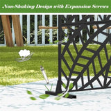 Metal Privacy Screen, Freestanding Outdoor Indoor Divider, Decorative Privacy Screen Panels for W1859P145764