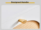 2 rows of 4 dump buckets with high-leg arched rattan shoe cabinet, particle board plastic rattan, 94024581