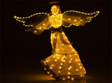 5.2 ft Christmas Pre-Lit Angel with Halo, Christmas Decorations 05994455