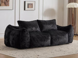 Giant Bean Bag Couch for Adults, Ultra Soft Fluffy Loveseat Bean Bag Sofa, Oversized Chase Lounge 58247801