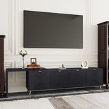 70"-90" Extendable TV Cabinet, Modern Entertainment Center with Storage and Adjustable Shelves, W1435P190369