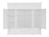 20 Cube Organizer Stackable Plastic Cube Storage Shelves Design Multifunctional Modular Closet 09173751