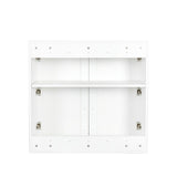 Stackable Wall Mounted Storage Cabinet, 11.81 "D x 31.50"W x 29.92 "H, White W33167277