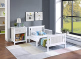 Connelly Reversible Panel Toddler Bed White/Rockport Gray B02257228