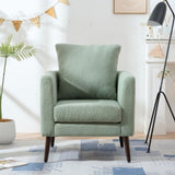 Barrel Chair, Teddy Fabric Accent Chair, Fabric Armchair Club Chair,Upholstered Arm Chair with Solid W1028P236497