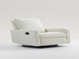 Short plush manual button armchair sofa W547P322815