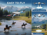 2026 F8 Professional Drone 4.5" Screen GPS Drone with Camera for Adults, Auto Return/Follow Me 5G 36461741