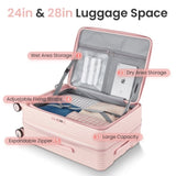 Luggage Sets 3 Piece, Expandable Carry On Luggage with TSA Lock Airline Approved, 100% PC W2098P147842