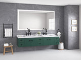 84 x 48 Inch LED Bathroom Mirror with Front and Backlight, Wall Mounted Vanity Mirror, Anti-Fog, W2287P277637