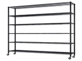 6-tier disassembly and assembly with adjustable spacing. With adjustable feet and wheels. Iron 58676161