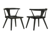 Rustic Farmhouse Dining Chairs, Solid Wood Side Chairs with Easy Assembly W2537P211112