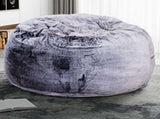 Classic 5ft Faux Fur Memory Foam Bean Bag, Living Room Lounger, Soft Comfortable Bean Bag Chair, B011P204082