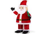 6FT Lighted Santa Christmas Yard Decorations, Pre-lit Pull Up Santa Waving Hand with 180 LED Warm 40320224