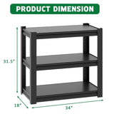 40-50 Gallon Fish Tank Stand - Metal Aquarium Stand, 31.5 "L x 18 "W x 34"H Adjustable Heavy Duty T2398P211225