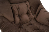 Living Room Chairs Modern Cotton Fabric Lazy Chair, Accent Contemporary Lounge Chair, Single Steel W1899121343