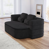 75''2-in-1 Foldable Sofa,Convertible Sleeper Foam Sofa Bed with Multi Functional Blanket, Chenille W834P317050