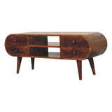 Chestnut Circular Media Unit B182P166635